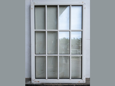 12-ruders vinduesramme m. termoglas