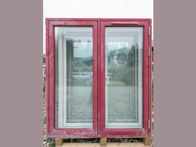 2-fags termovindue i træ/alu