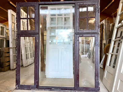 3-fags palævindue m. stort rude i midten