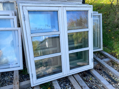 6-ruders bondehusvindue m. termoglas