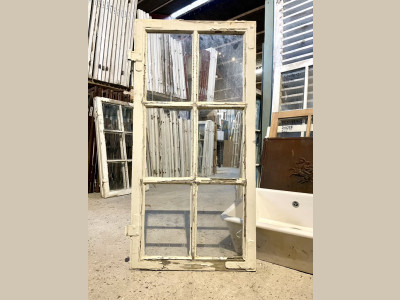 6-ruders vinduesramme i kernetræ