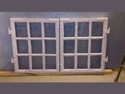 Sjældne 9-ruders vinduesrammer