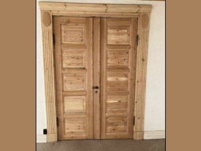 Dobbeltdør m. originale indfatninger