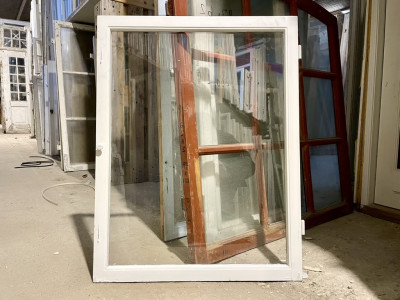 Forsatsramme m. float-glas og kittet rude