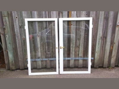 Forsatsvinduer med messinggreb