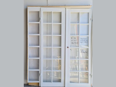 Indvendig fransk dør m. karm