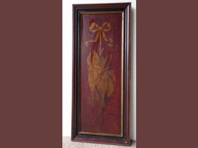 Jagtmotiv malet på gamle paneler