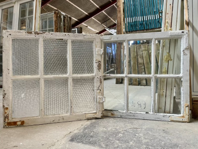 Liggende 6-ruders vinduesramme m. fine profiler