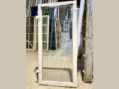 Original 1-rudes vinduesramme m. trukket glas