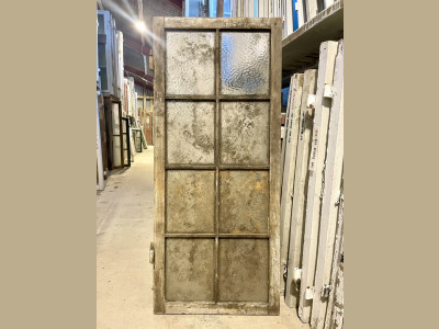 Original 8-ruders vinduesramme m. råglas