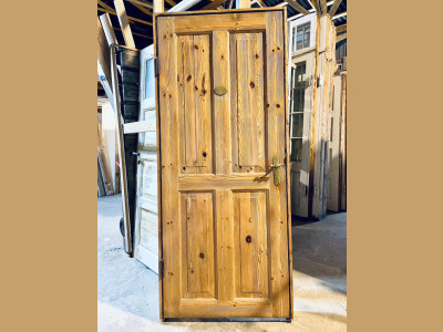 Original, venstrehængt badeværelsesdør m. karm