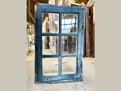 Originalt 1-fags bondehusvindue fra medio 1800