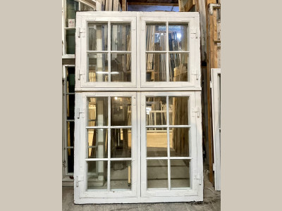 Originalt, velholdt palævindue m. koblede rammer