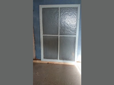 4-ruders vinduesramme med råglas