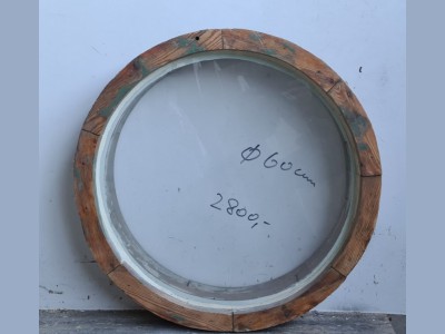 Rundt vindue m. enkeltlags glas