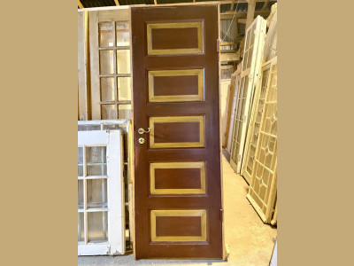 Smal fyldningsdør i empire-stil m. karm