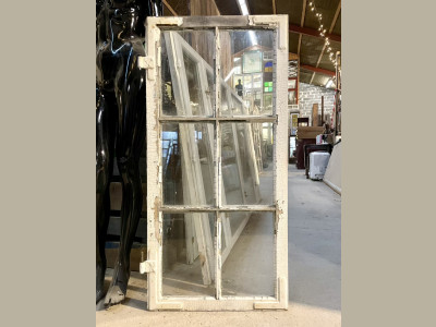 Større 6-ruders vinduesramme til istandsættelse