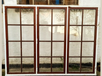 3-fag med 8 ruder; teaktræ