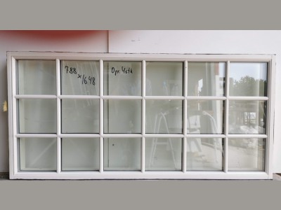 Termovindue med fast karm