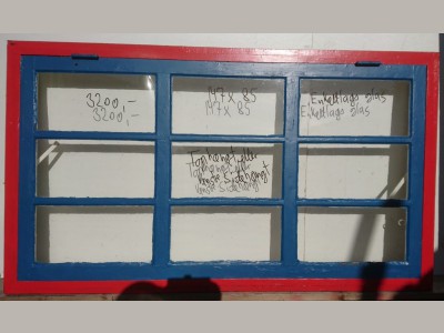 9-ruders sprossevindue m. karm