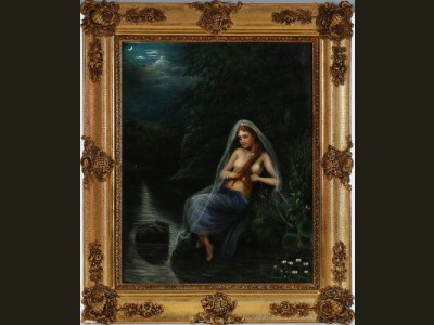 Oliemaleri på lærred, 1800